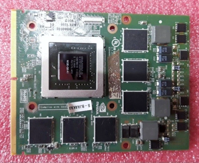 GPU Upgrade NVIDIA GeForce GTX 560M N12E-GS 1.5GB GDDR5 MXM 3.0b Alienware Msi + - Image 1 of 1