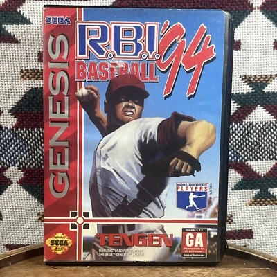Vintage Sega Genesis R.B.I. Baseball 94 Game Box/Cartridge - Image 1 of 4