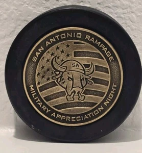 Hockey Puck SA Rampage firmato Nick Lappin - apprezzamento militare - Foto 1 di 2