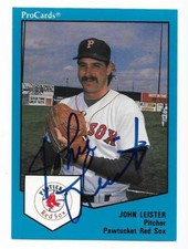 JOHN LEISTER 1989 PROCARDS AUTOGRAPHED SIGNED # 681 PAWTUCKET RED SOX