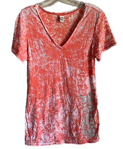 Eskimo Joes SpellOut Women s Short Sleeve VNeck TShirt SZ XL - Picture 1 of 8