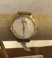 Cluse Gold Tone with White Face Gray Band Watch NWT