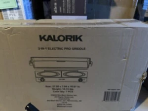 Kalorik® Pro Double Griddle and Cooktop Stainless Steel 2 in 1 - 22 Griddle - Picture 1 of 3