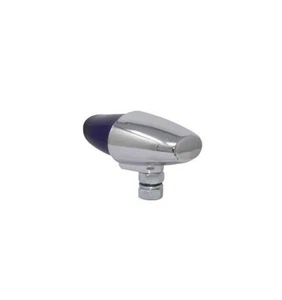 NEW!! BICYCLE RETRO WIRED LIGHT CHROME BLUE LENS PLASTIC LOWRIDER CRUISER CHOPER - Picture 1 of 2