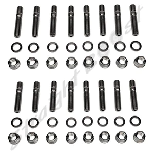 Kit de pernos de cabezal de escape de titanio SBP de 16 piezas para Chevrolet GM 396 427 454 3/8"-16 - Imagen 1 de 9