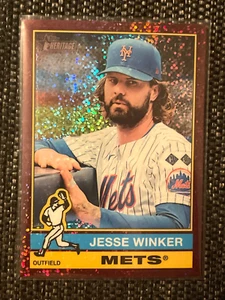 Topps Heritage 2025 - High Number SP Jesse Winker #468 cromo borgoña... - Imagen 1 de 2