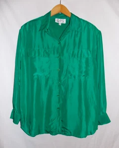 Blusa Christie & Jill con botones de seda manga larga pequeña - Imagen 1 de 6