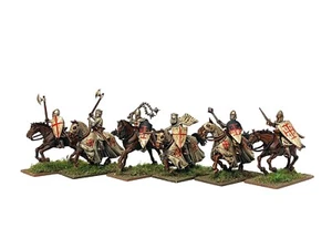 CABALLEROS TEMPLARIOS MONTADOS EJÉRCITO 6 28mm pintados wargames históricos MEDIEVAL HYW - Imagen 1 de 4