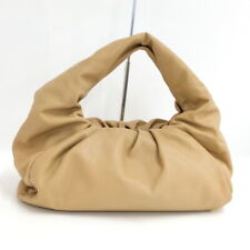 Bottega Veneta Shoulder The Pouch Handbag Leather Yellow Beige Type610524