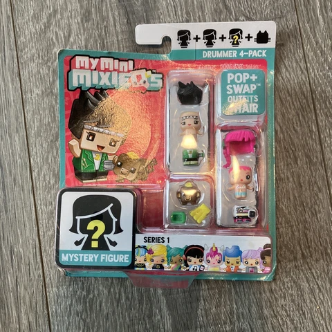 My Mini Mixie Qs Season 1 Drummer 4 Pack Mattel miniature play set & MYSTERY Cover
