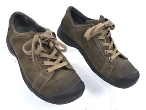 KEEN Womens Sz 8 010714 Brown Nubuck/Leather Bumper Toe Hiking TXS Sneakers Shoe - Picture 1 of 12
