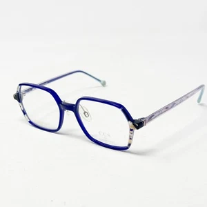 CCS139 by Coco Song Eyeglass Frames 53-19-140 Purple White Round - Picture 1 of 10