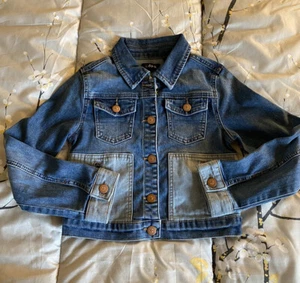 NWT KIDPIK Girls Jean Jacket – Cute Denim Jacket sz. small (7/8) - Picture 1 of 5