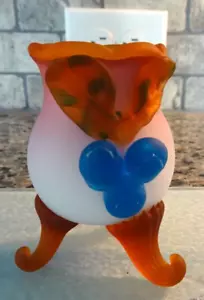 Murano Kunst Glas gefasst appliziert Blaubeeren Fuß Zahnstocher Halter Pfirsichblasen - Bild 1 von 9