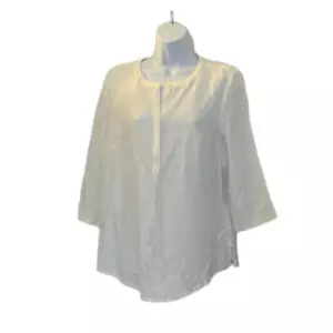 Liz Claiborne Womens Crew Neck 3/4 Sleeve Tunic Top - Picture 1 of 4