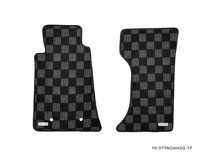 P2M for Mazda Miata 2006-15 NC Front Checkered Race Floor Mats MX5 Clubsport - Picture 1 of 1