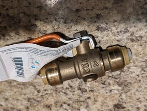 Shark Bite Ball Valve with Drop Ear 1/2" Push-to-Connect 200 PSI NEW WITH TAGS - Picture 1 of 5
