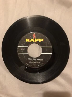 LOUIS ARMSTRONG SOMEDAY / I STILL GET JEALOUS 45RPM 7" VINYL RECORD KAPP - Image 1 of 2