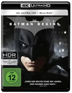 BATMAN BEGINS - CHRISTIAN BALE,MICHAEL CAINE,LIAM NEESON 3 ULTRA HD BLU-RAY NEW - Picture 1 of 1