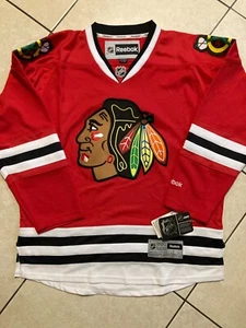 New Men's Reebok Chicago Blackhawks NHL Hockey Jersey Excellent L Large - Imagen 1 de 2