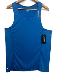 Herren 2XU XVENT Singlet Fitness Tank Top. Blau MR540a DPH/DPH - Bild 1 von 8