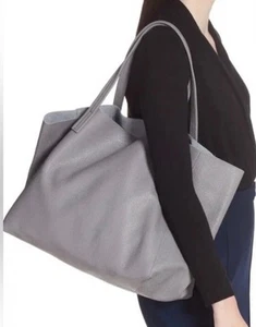 Borsa Kurt Geiger London The Violet Gunmetal grande in pelle con ciottoli - Foto 1 di 16