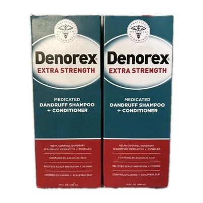 2) Denorex Extra Strength Dandruff Shampoo & Conditioner 10 Oz Exp 10/24 & 07/24 - Image 1 of 4