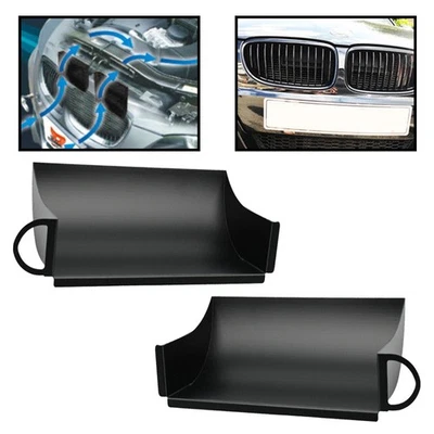 Set Air Intake Cold Scoop Fit for BMW E90 E91 E92 E93 E84 2007-11 Black n - Image 1 of 4