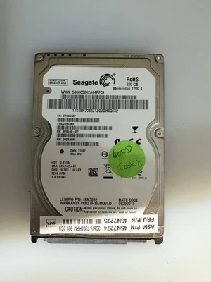 Seagate ST9320423AS 2.5" 320GB 16MB 7200 RPM 3.0GB/s SATA Hard Drive - Image 1 of 2