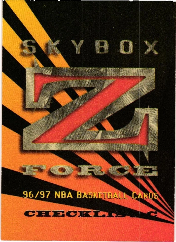 1996-97 SKYBOX Z-FORCE BASKETBALL BASE SINGLES COMPLETE YOUR SET PICK YOUR CARD - Image 1 of 1