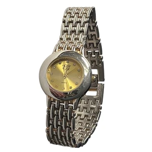 WORKS Vintage Elizabeth Taylor Womens Wrist Watch Diamonds Gold Quartz JEwelry - Picture 1 of 9