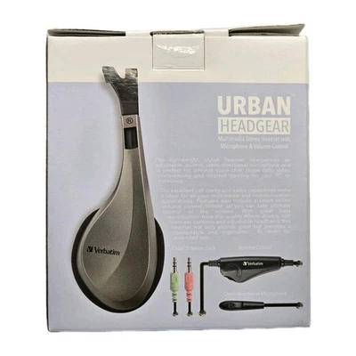Verbatim Urban Headgear Stereo Headset Multimedia Headphones - Image 1 of 4
