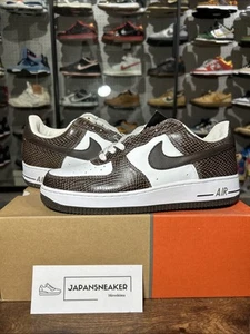 Size 8.5 - Nike Air Force 1 Premium Brown Snakeskin 2007 309096-121 OG BOX DS - Picture 1 of 22