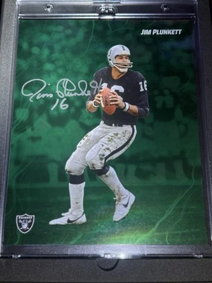 2024 Primeira Edição Emanate On Card Auto/99 Jim Plunkett Raiders Legend - Imagem 1 de 4