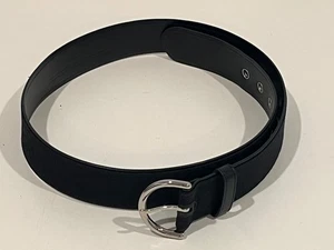 Coach Signature schwarzer Ledergürtel mit Canvas C Logo Damengröße M neu mit Etikett UVP 89 $ - Bild 1 von 11