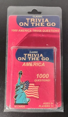2005 Fundex Games 'Trivia on the Go' 1000 Questions Kids Adults Travel Car Ride - Image 1 of 2