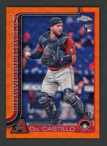 2025 Topps Chrome - Adrian Del Castillo RC Orange Wave Refractor #04/25 - Picture 1 of 2
