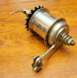 Bicicleta de colección 1969 Sturmey-Archer 3 velocidades 36H 18T buje convertida a una sola velocidad - Imagen 1 de 10