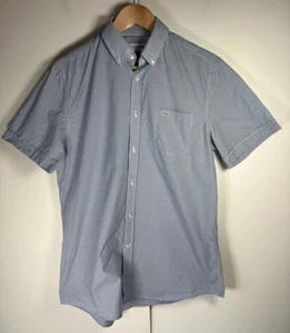 Lacoste Hemd Herren Small FR 39 Blau Kariert Button Down Kurzarm - Bild 1 von 8