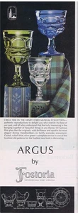 1964 Fostoria ARGUS pattern Henry Ford Museum Collection Print Ad - Picture 1 of 1