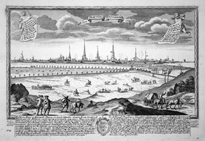 Copenhagen Kopenhagen Denmark Ansicht Panorama Kupferstich engraving Leopold - Picture 1 of 1