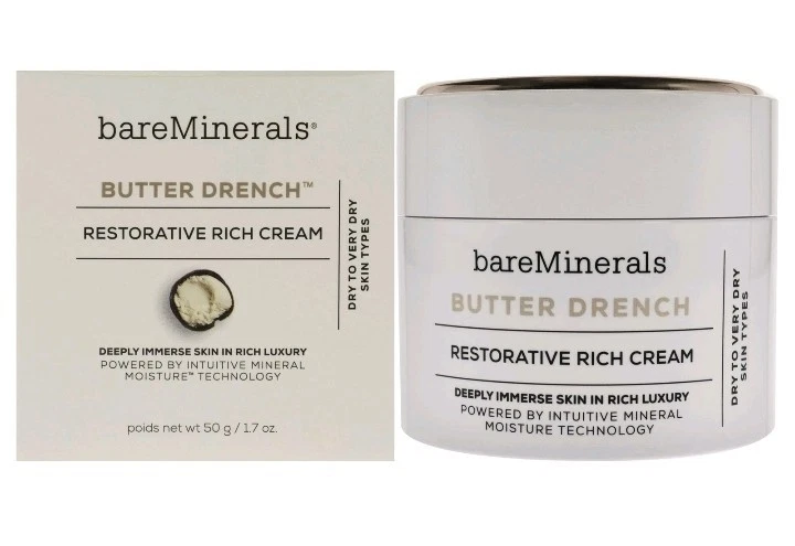 BareMinerals Butter Drench Restorative Rich Face Cream Full Size 1.7oz / 50g - Image 1 of 1