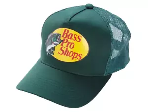Bass Pro Shop SET OF 5 Hats Fishing Trucker Outdoor BBall Cap Dark Green NWTs FS - Picture 1 of 3