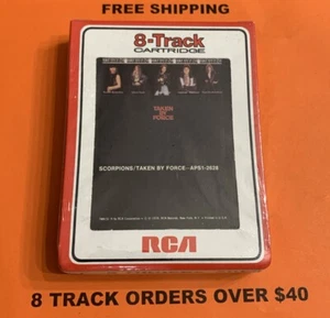 Scorpions Taken By Force 8 track tape New/Sealed - Imagen 1 de 3