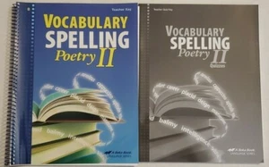 Abeka Vocabulary Spelling Poetry II  Teacher Key Quiz Key 8th Grade CURRENT ED - Bild 1 von 3