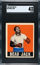1948 Leaf BEAU JACK #13 SGC 4 VG-EX * BOXER * KILLER CARD!
