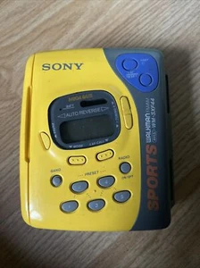 walkman cassette player sony Sports Avls Wm-SXF44 Yellow/gray - Picture 1 of 4