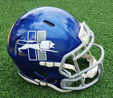 DETROIT LIONS NEW FOR 2023 ALTERNATE FOOTBALL MINI SPEED HELMET Cover