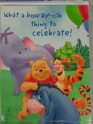 24 Disney Winnie the Pooh Birthday Party Invitations Hallmark 8 ct x3 - Image 1 of 4