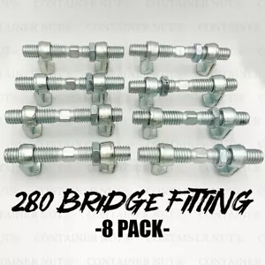 280mm | BRIDGE FITTINGS | SHIPPING CONTAINER CLAMPS | 8-PACK - Picture 1 of 3